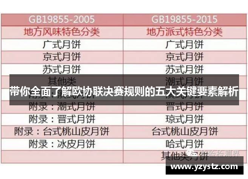 带你全面了解欧协联决赛规则的五大关键要素解析